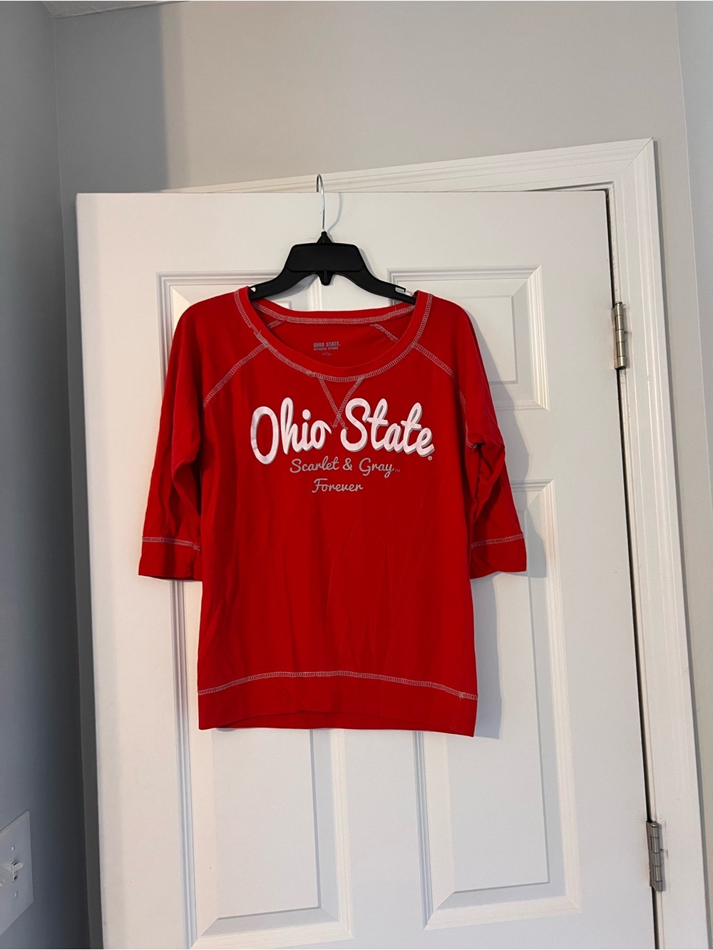 Ohio State Buckeyes 3/4 Sleeve T Shirt Women’s Size Small Red